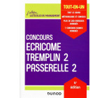 CONCOURS ECRICOME TREMPLIN 2 ET PASSERELLE 2 - 4E ED - TOUT-EN-UN