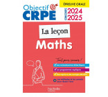 OBJECTIF CRPE 2024 - 2025 - MATHS - LA LECON -  EPREUVE ORALE D-ADMISSION