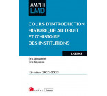 COURS D-INTRODUCTION HISTORIQUE AU DROIT ET D-HISTOIRE DES INSTITUTIONS - LES INSTITUTIONS DU HAUT M