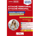 CONCOURS ATTACHE TERRITORIAL - CATEGORIE A - ANNALES CORRIGEES - ENTRAINEMENT INTENSIF - EXTERNE, IN