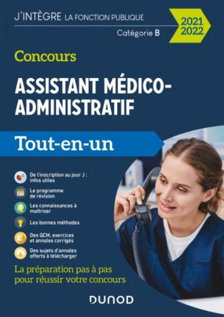 CONCOURS ASSISTANT MEDICO-ADMINISTRATIF 2021-2022 - TOUT-EN-UN - CONCOURS INTERNE ET EXTERNE BRANCHE - POPPE/DAIGNEAU - DUNOD