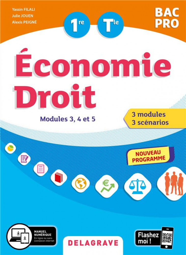 ECONOMIE-DROIT 1RE, TLE BAC PRO (2020) - POCHETTE ELEVE - FILALI/JOUEN/PEIGNE - DELAGRAVE