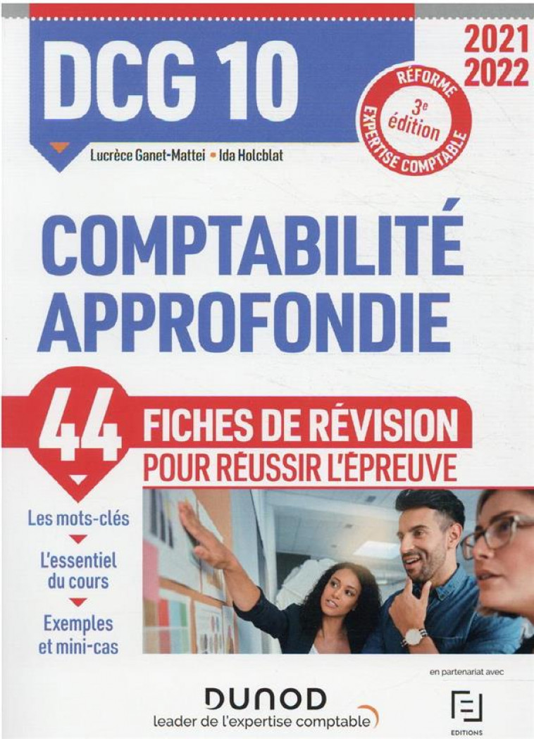 DCG 10 COMPTABILITE APPROFONDIE - FICHES DE REVISION 2021-2022 - REFORME EXPERTISE COMPTABLE - HOLCBLAT - DUNOD
